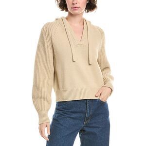Madewell Open Neck Rib Knit Hooded Sweater